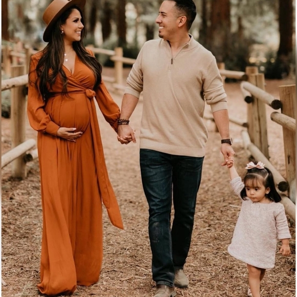 🚨NEW BALTIC BORN Lydia Maxi Dress In Nutmeg Brown Wedding Maternity Size Small - Picture 16 of 16